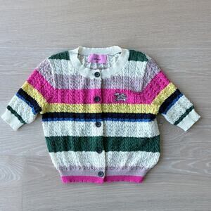CHUU Nice to Meet Chuu Striped Cardigan XS/Small